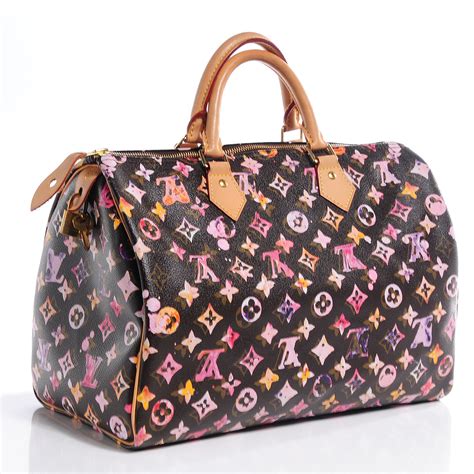 louis vuitton watercolor speedy 35 replica|louis vuitton speedy bag date code.